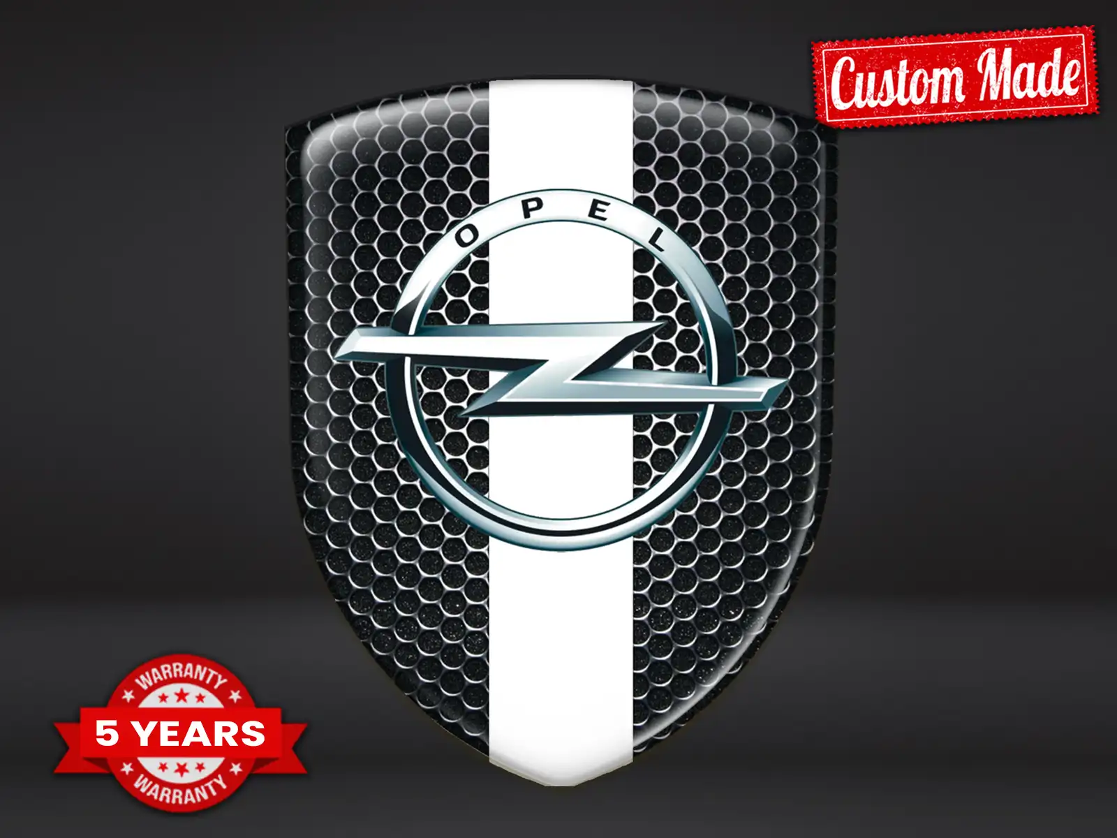 Opel Etiqueta Impermeable Profesional Resistente Minimalista